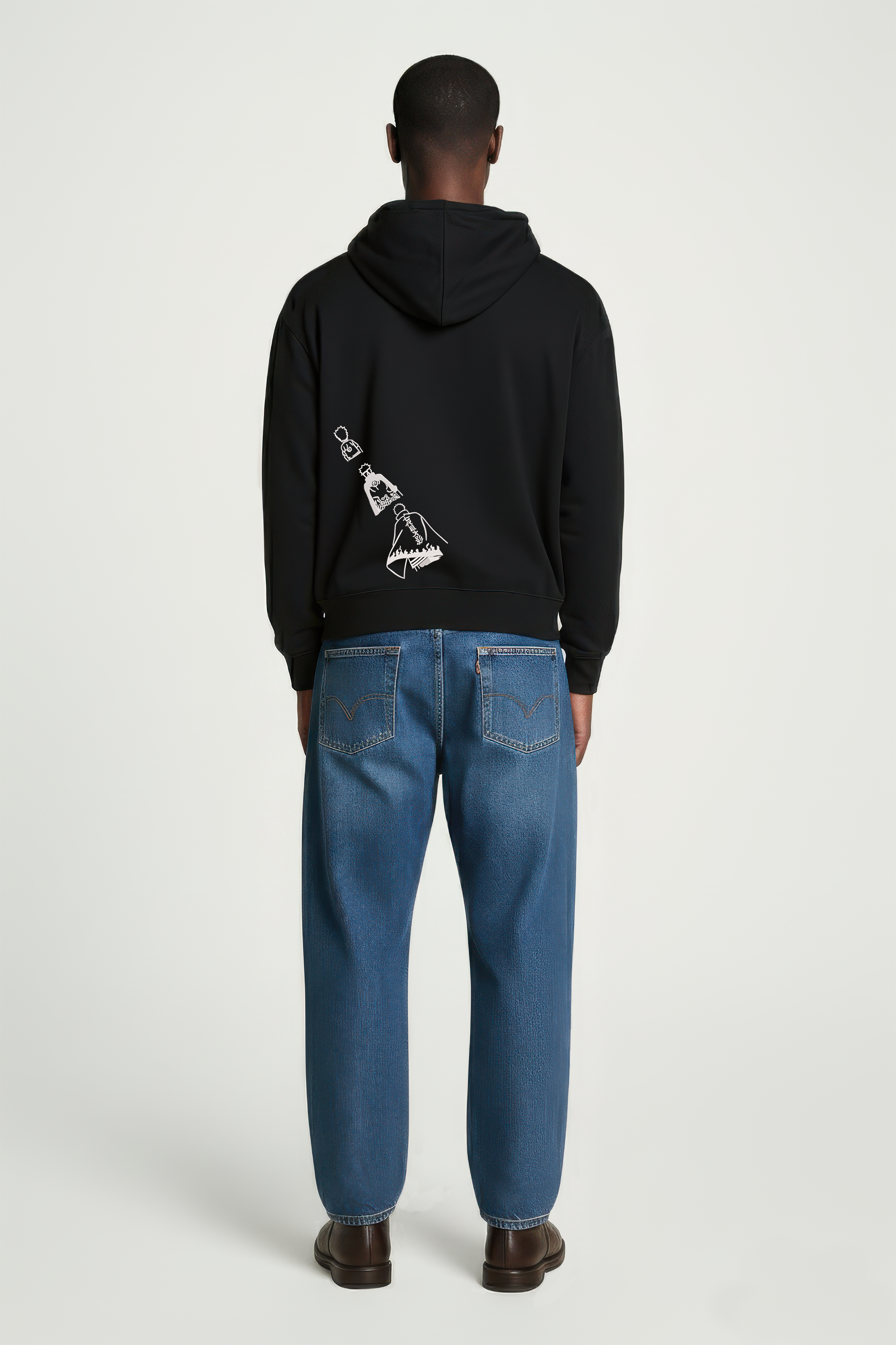 KAEL - OVERSİZE SWEATSHİRT - Uzumaki Naruto Yeniden Yapılandırılmış Nakış