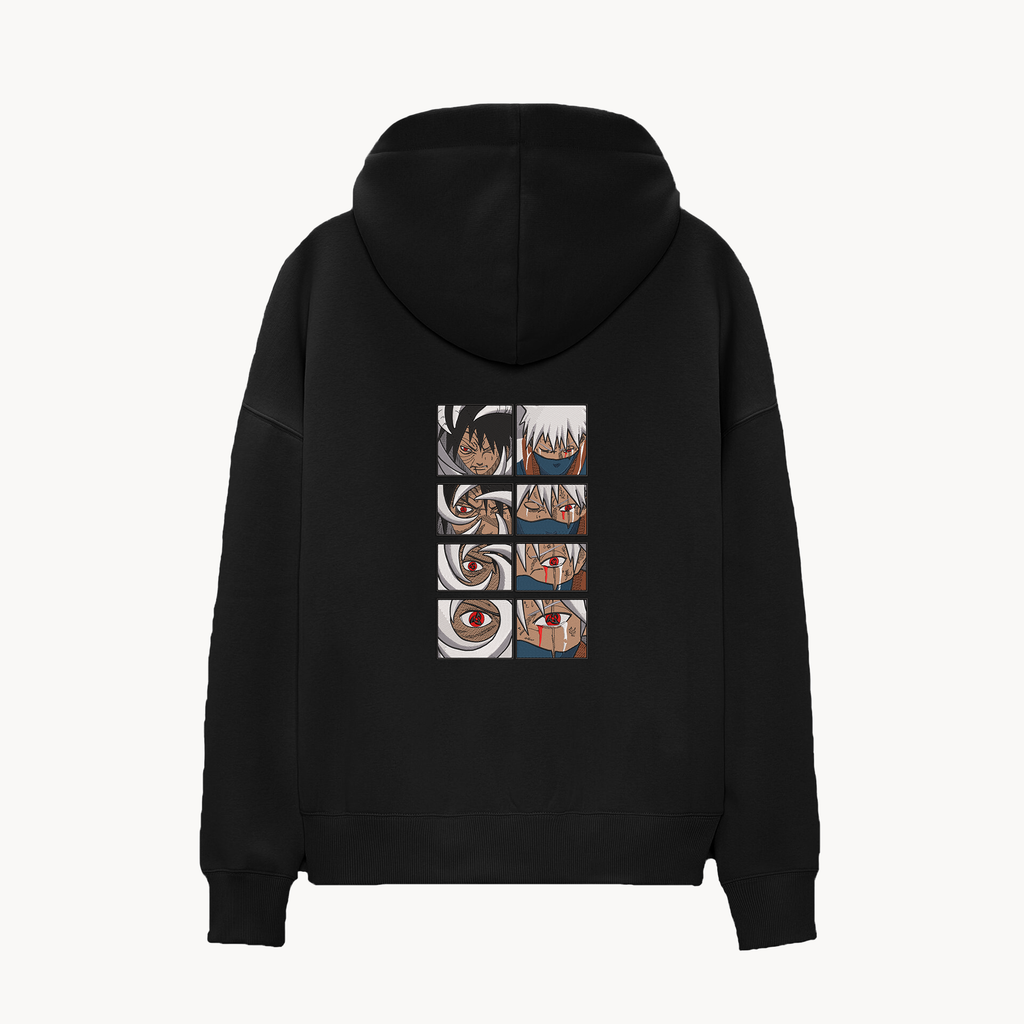 KAEL - OVERSİZE SWEATSHİRT - Obito X Kakashi Yeniden Yapılandırılmış Nakış