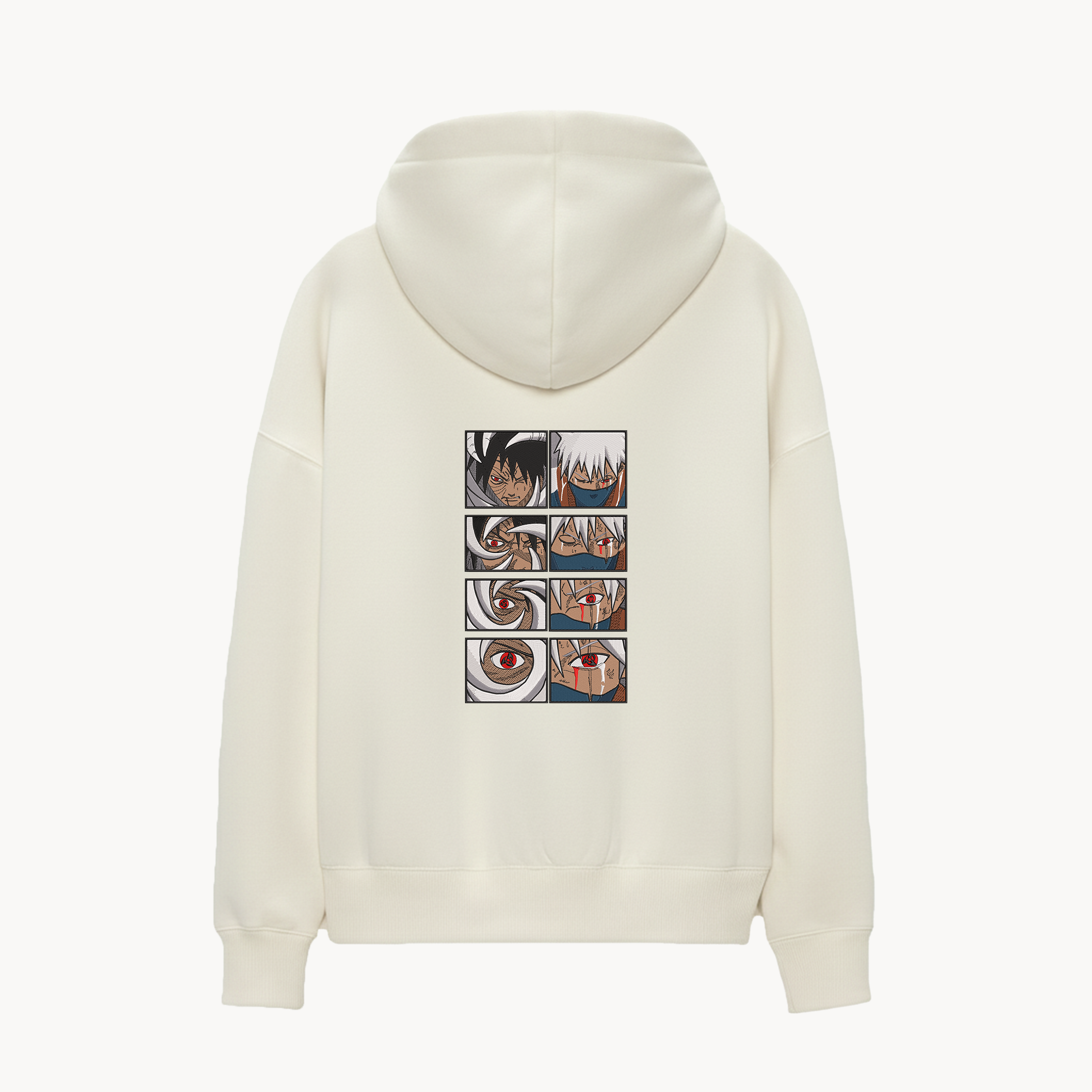 KAEL - OVERSİZE SWEATSHİRT - Obito X Kakashi Yeniden Yapılandırılmış Nakış