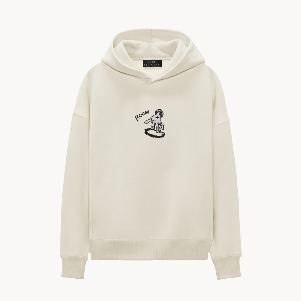 KAEL - OVERSİZE SWEATSHİRT - Trafalgar D. Law Room Yeniden Yapılandırılmış Nakış