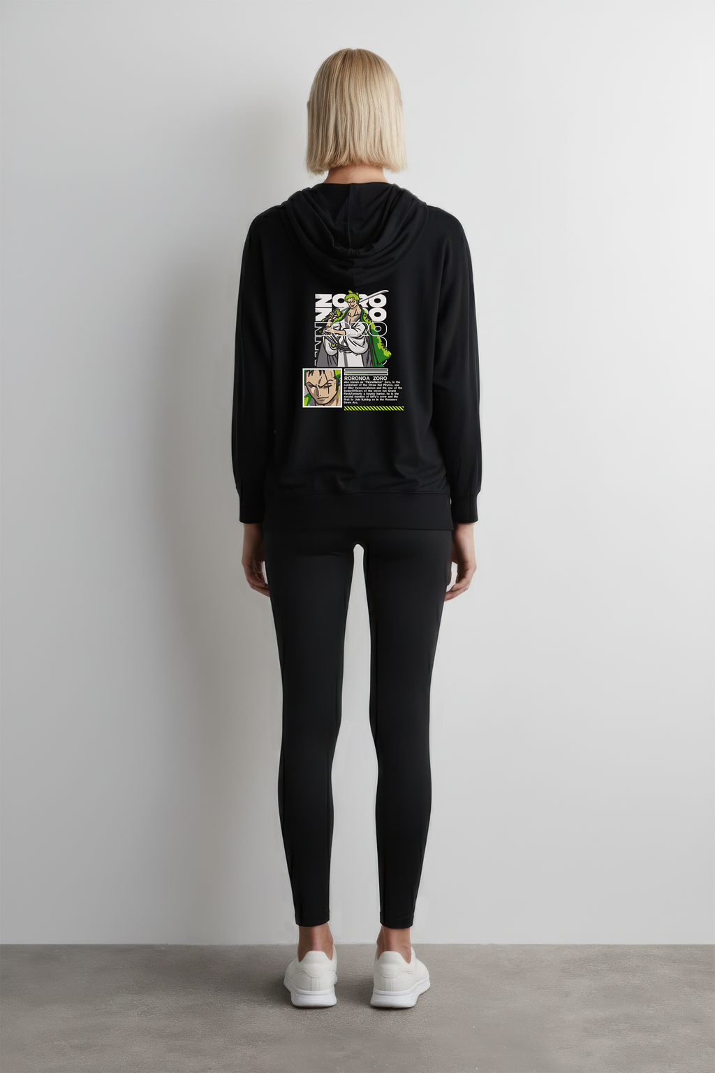 KAEL - OVERSİZE SWEATSHİRT - Roronoa Zoro Yeniden Yapılandırılmış Nakış