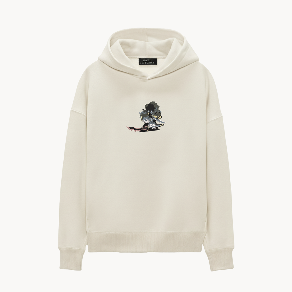 KAEL - OVERSİZE SWEATSHİRT - Sung Jin-Woo Yeniden Yapılandırılmış Nakış