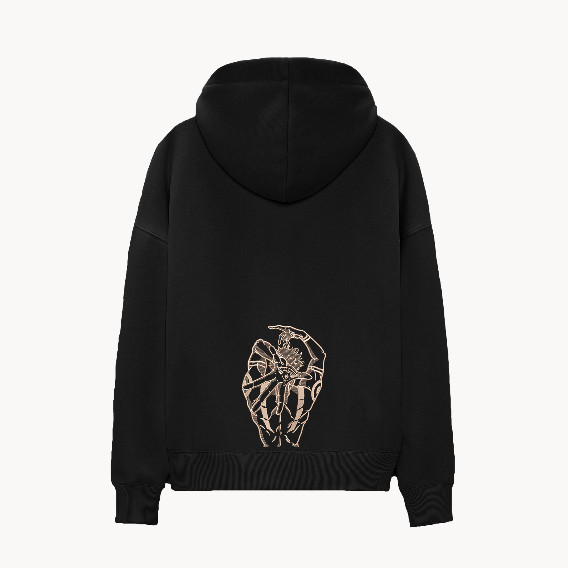 KAEL - OVERSİZE SWEATSHİRT - Ryomen Sukuna Sırt Yeniden Yapılandırılmış Nakış