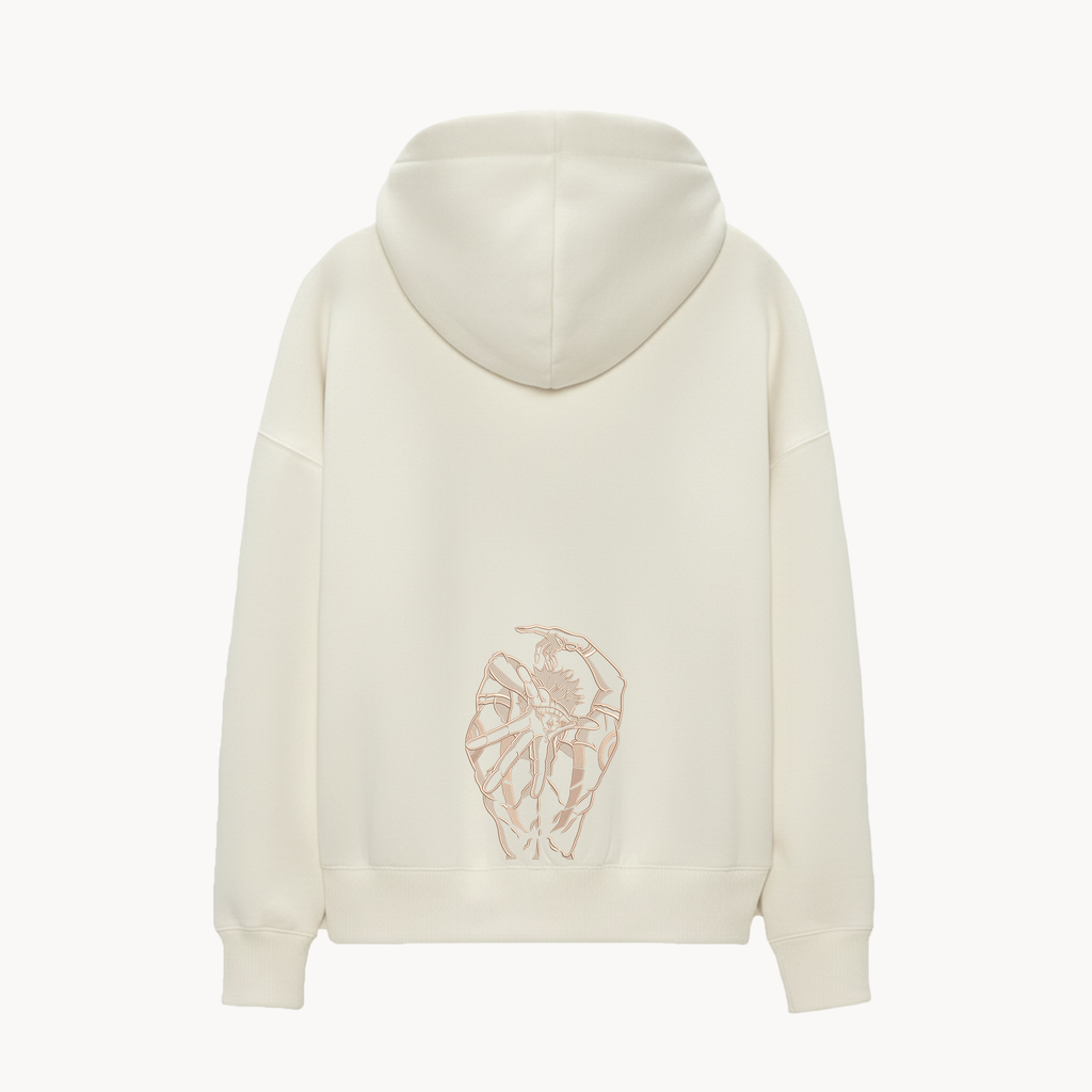 KAEL - OVERSİZE SWEATSHİRT - Ryomen Sukuna Sırt Yeniden Yapılandırılmış Nakış