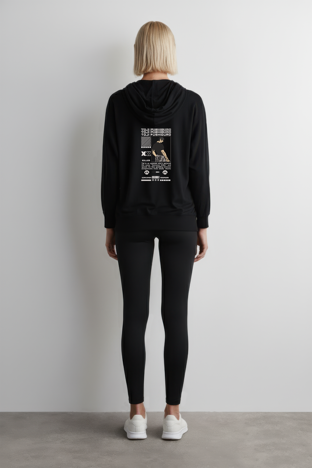 KAEL - OVERSİZE SWEATSHİRT - Toji Fushiguro Sorcerer Killer Yeniden Yapılandırılmış Nakış