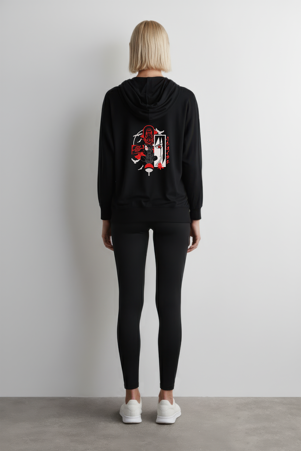 KAEL - OVERSİZE SWEATSHİRT - Uchiha Itachi Yeniden Yapılandırılmış Nakış