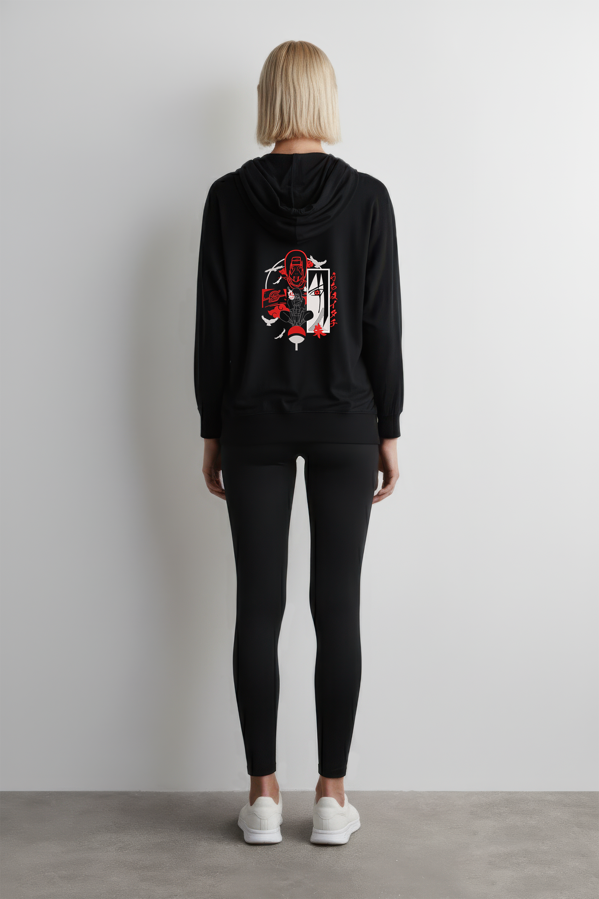 KAEL - OVERSİZE SWEATSHİRT - Uchiha Itachi Yeniden Yapılandırılmış Nakış