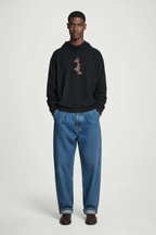 KAEL - OVERSİZE SWEATSHİRT - Uchiha Itachi Yeniden Yapılandırılmış Nakış