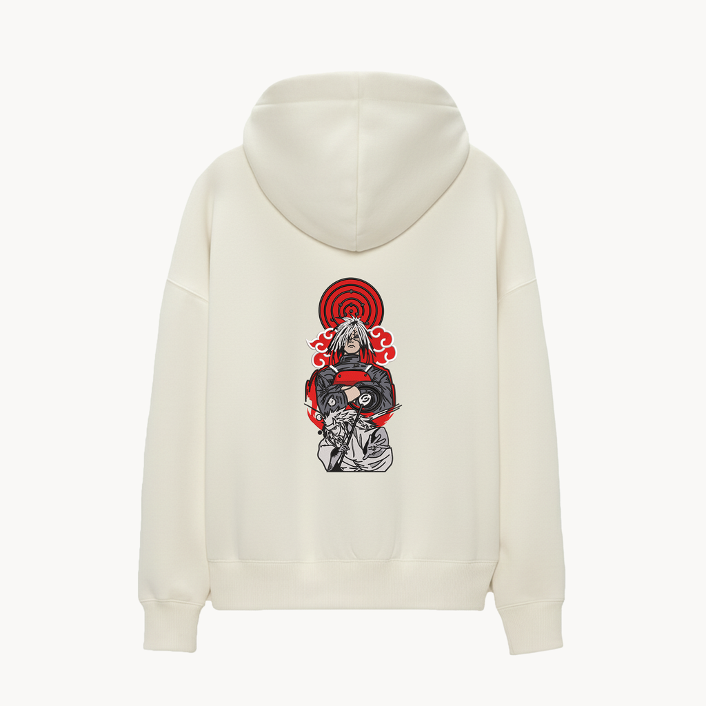 KAEL - OVERSİZE SWEATSHİRT - Uchiha Madara Yeniden Yapılandırılmış Nakış
