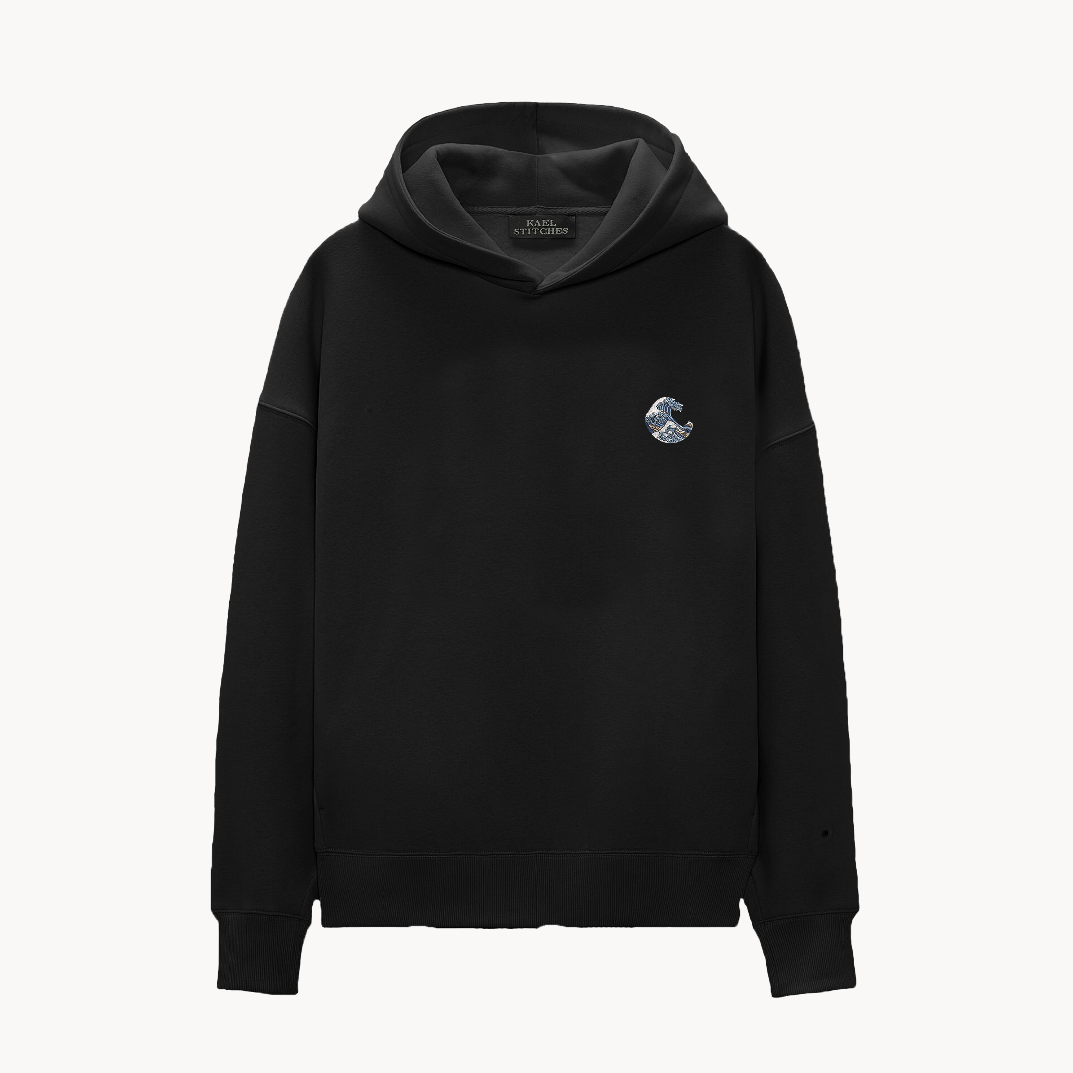 KAEL - OVERSİZE SWEATSHİRT - WAVE Yeniden Yapılandırılmış Nakış