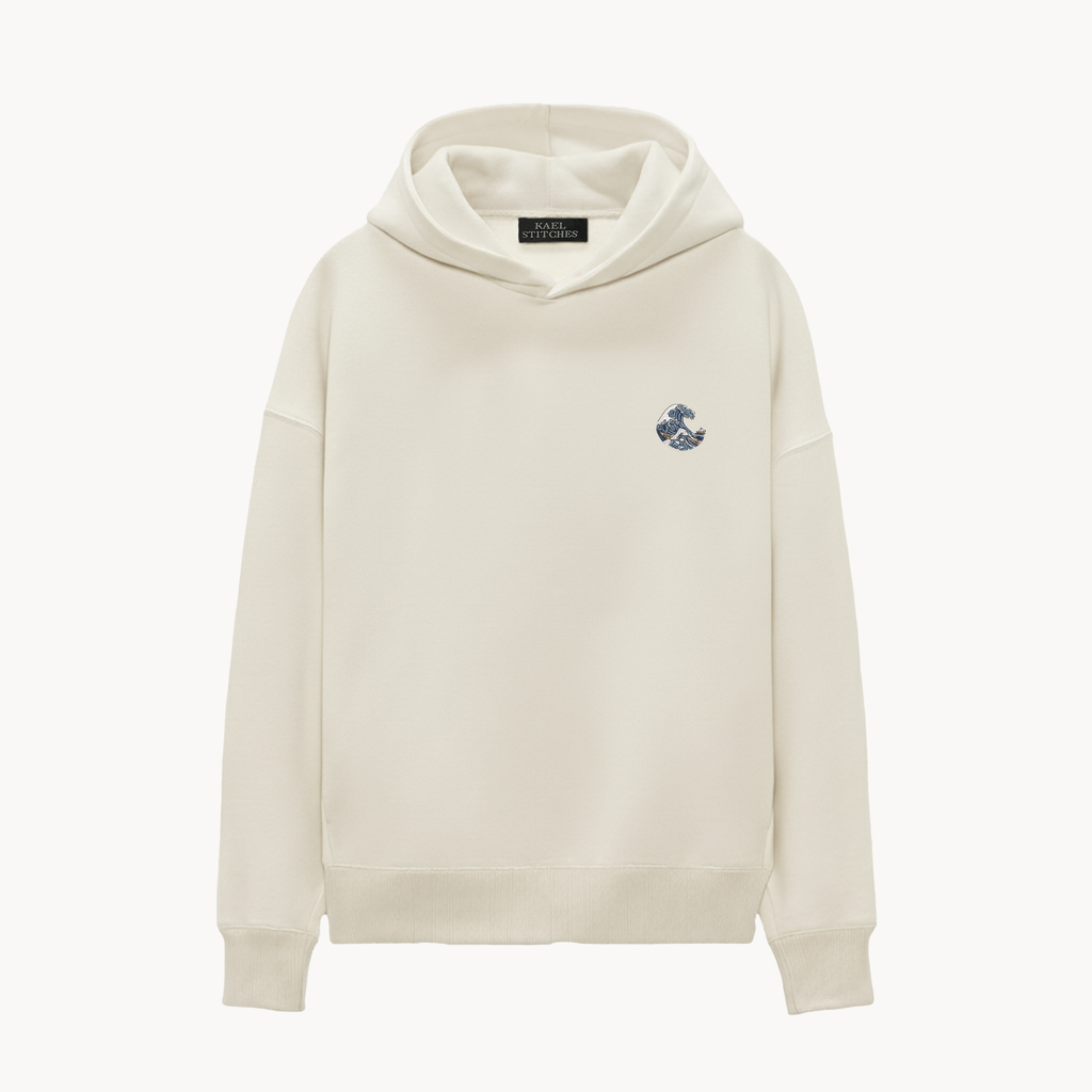 KAEL - OVERSİZE SWEATSHİRT - WAVE Yeniden Yapılandırılmış Nakış