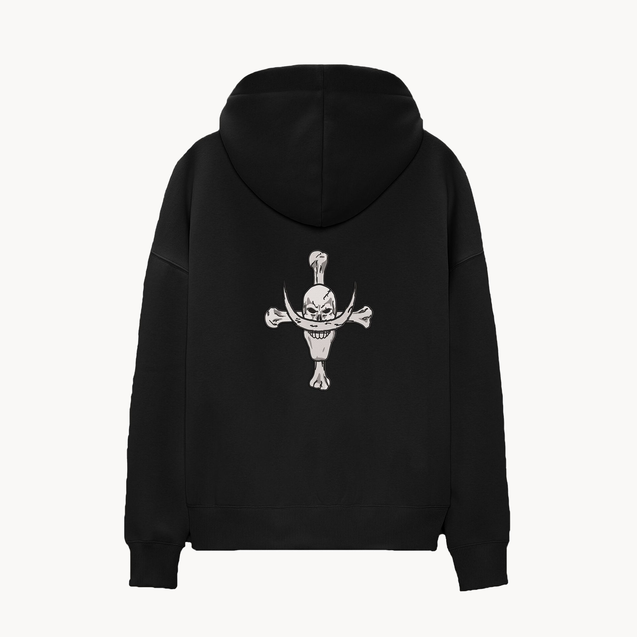 KAEL - OVERSİZE SWEATSHİRT - WhiteBeard Korsan Bayrak Yeniden Yapılandırılmış Nakış