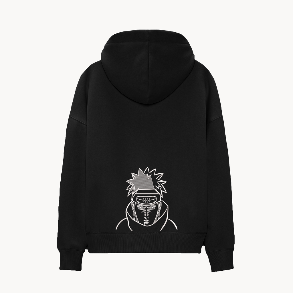 KAEL - OVERSİZE SWEATSHİRT - Yahiko Pain Yeniden Yapılandırılmış Nakış