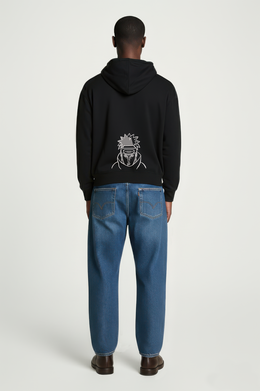 KAEL - OVERSİZE SWEATSHİRT - Yahiko Pain Yeniden Yapılandırılmış Nakış