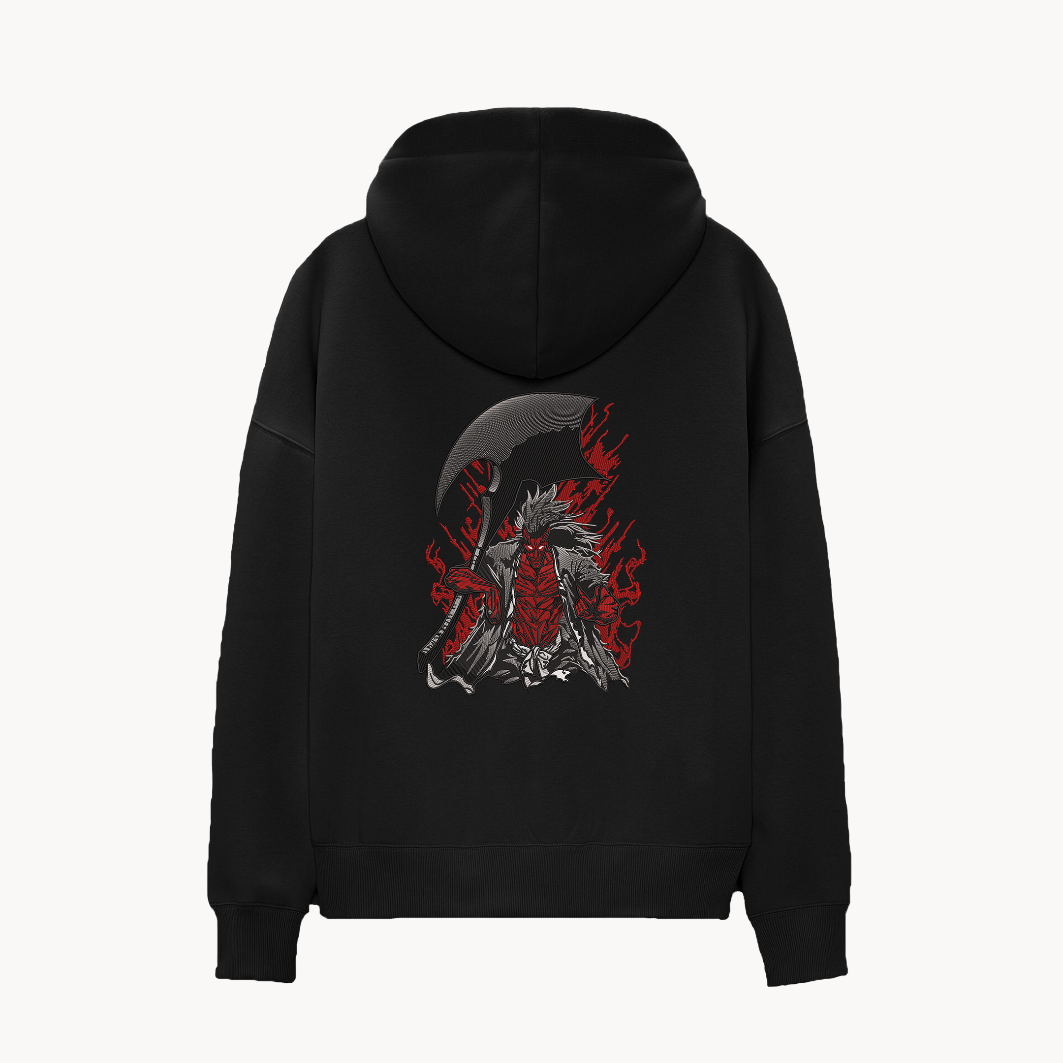 KAEL - OVERSİZE SWEATSHİRT - ZARAKİ KENPACHİ Yeniden Yapılandırılmış Nakış