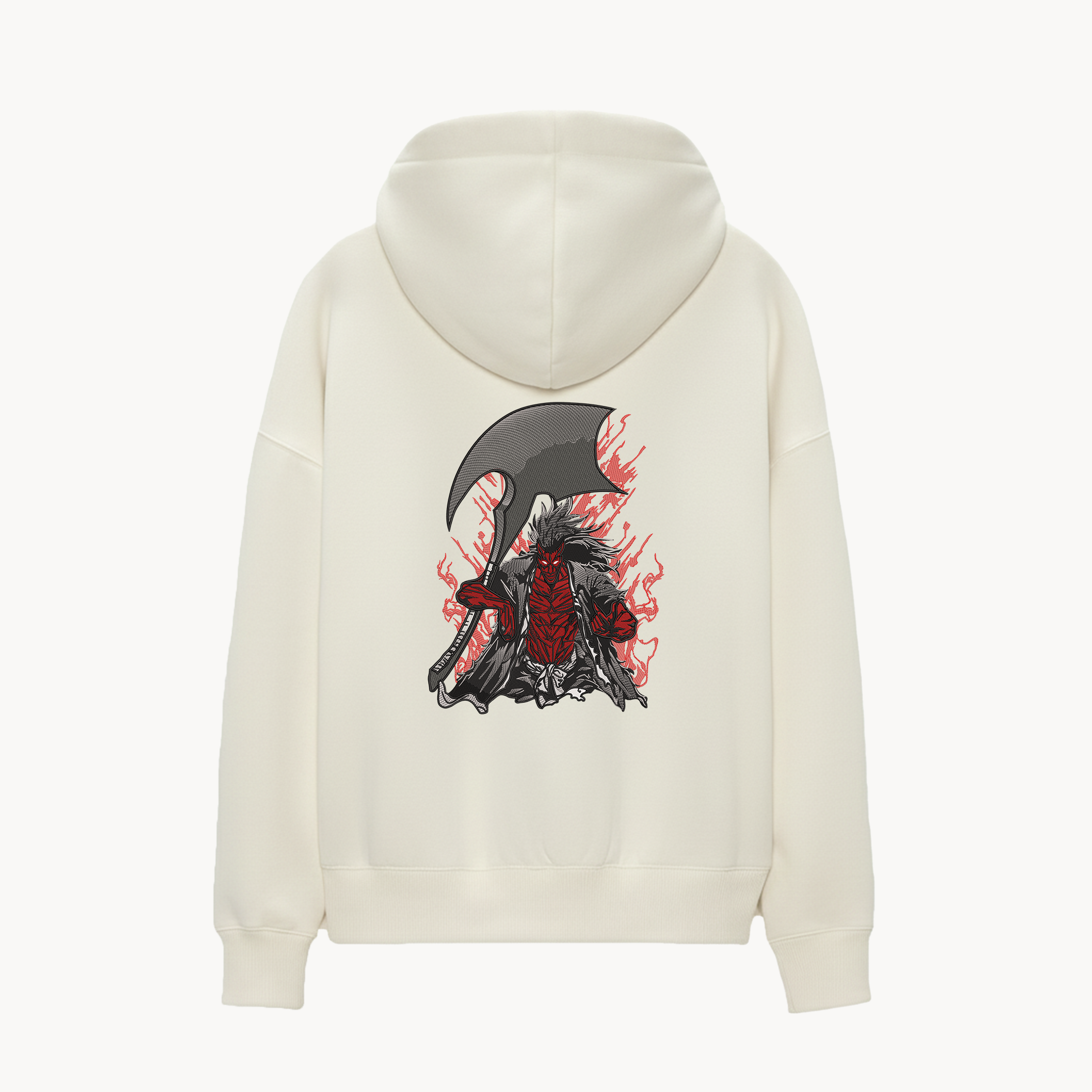 KAEL - OVERSİZE SWEATSHİRT - ZARAKİ KENPACHİ Yeniden Yapılandırılmış Nakış