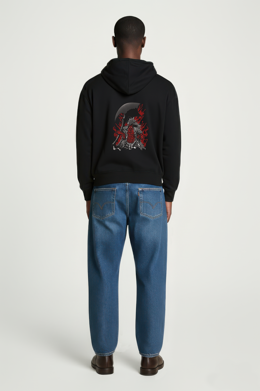 KAEL - OVERSİZE SWEATSHİRT - ZARAKİ KENPACHİ Yeniden Yapılandırılmış Nakış